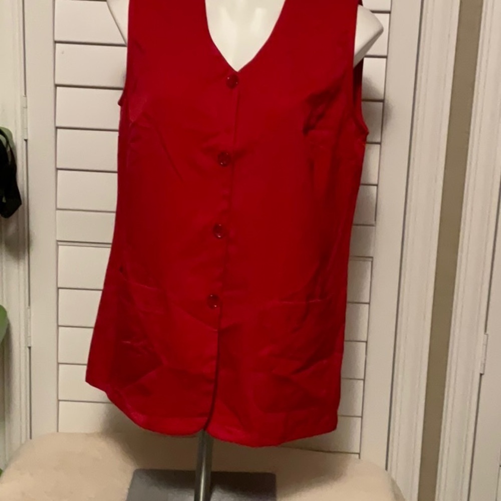 Blair Red Button Down Shirt with Buttoned Style